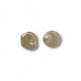 Elegant petal pearl stud earrings in rhodium‚ plated sterling silver