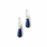 Lapis Lazuli Teardrop Earrings – Sterling Silver Hook Pair