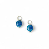 Blue Apatite Gemstone Dangle – Rhodium Plated Sterling Silver