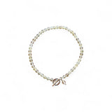 Light Citrine Bead Bracelet – 19cm with Sterling Silver Clasp