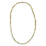 Citrine and Peridot Beaded Necklace – 45cm with Sterling Silver Clasp