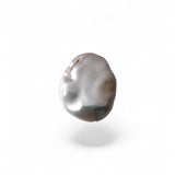White Coin Baroque Pearl 20×18mm – Fully Drilled Freshwater