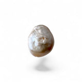 White Coin Baroque Pearl 20×18mm – Fully Drilled Freshwater