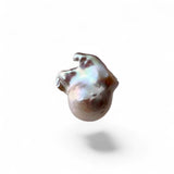 White Ball Baroque Freshwater Pearl 25×20mm – Fully Drilled Loose Pearl