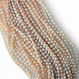 Pink or White Rice Freshwater Pearl Strand 5.5–6mm – 37cm