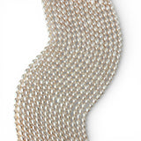 Pink or White Rice Freshwater Pearl Strand 5.5–6mm – 37cm